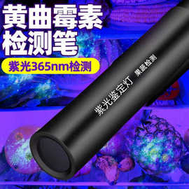 紫光灯鉴定专用蔬菜波尔多液蓝矾检测笔365nm手电筒荧光剂紫外线