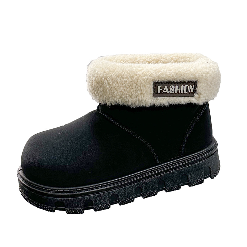 Botas de nieve de niñas con botas de veludo gruesas en invierno 2025 nuevos zapatos de algodón para niños botas de algodón cálidas para niños image 7