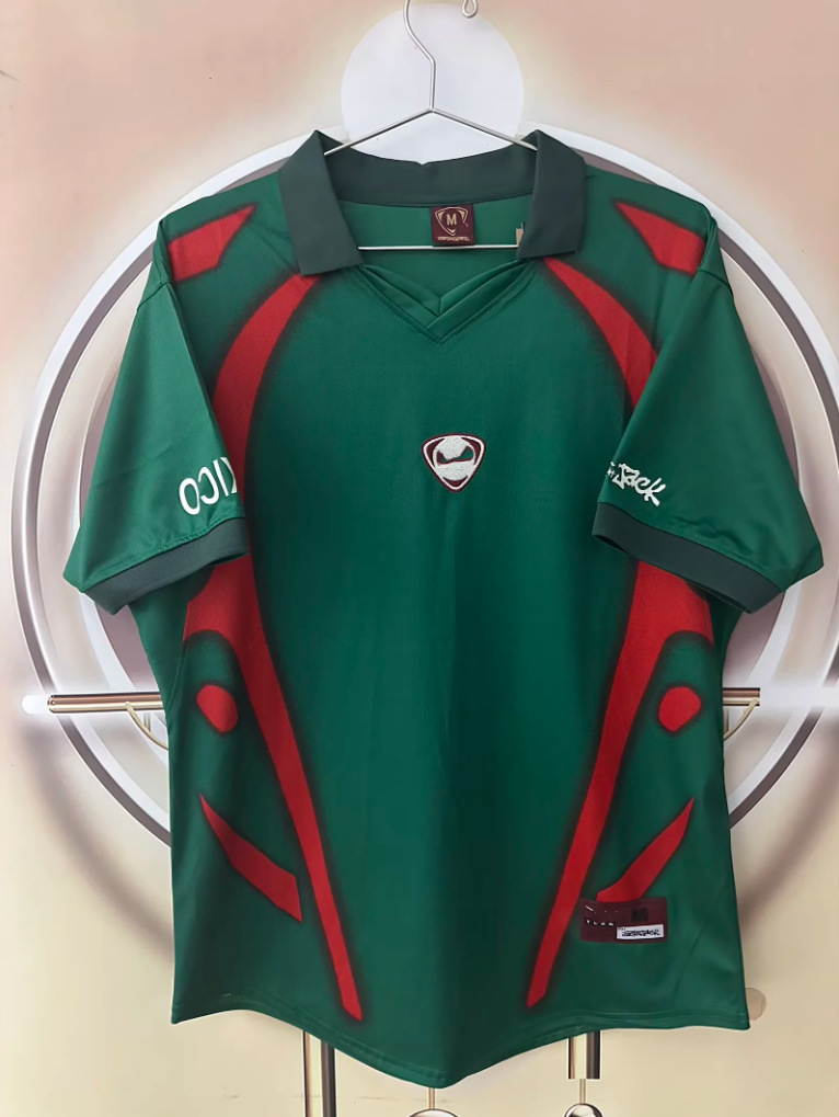 Travis Scott x Cactus Jack x Nike x Mexico Retro 2004 Home Total 90 Jersey Green/Red