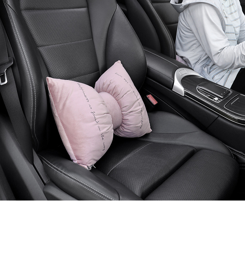 Car headrest lumbar support a pair of car neck pillow main driving neck sleeping pillow car pillow creative cute