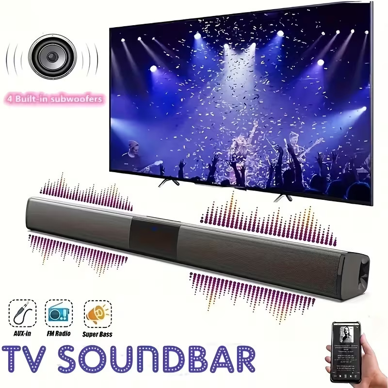 BS-28B TV Computer Soundbar Home Theater Bluetooth Speaker Soundbar High Volume Subwoofer BS-28B TV Computer Soundbar Home Theater Bluetooth Speaker Soundbar High Volume Subwoofer