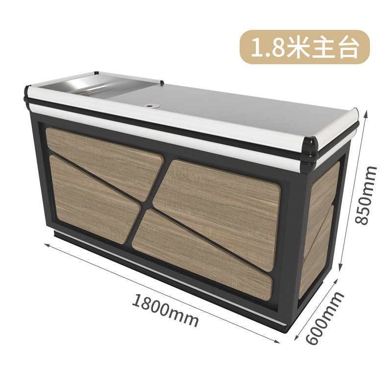 Fabrica de Foshan vendedor directo super caja registradora creativa de madera supermercado caja registradora de acero inoxidable caja registradora de alta calidad