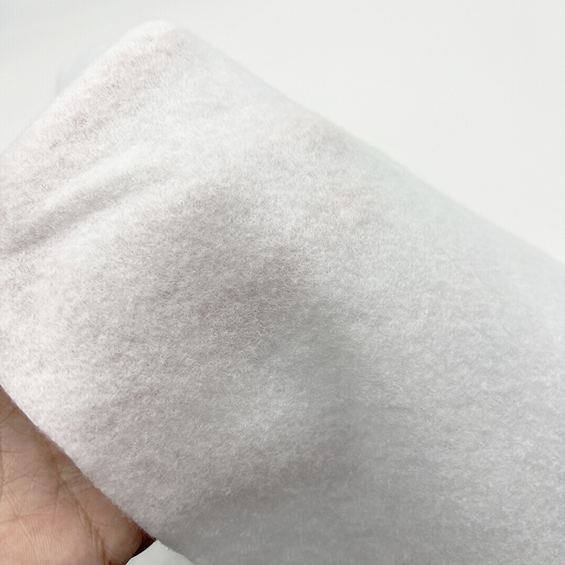 En stock venta al por mayor 60 ~ 180g algodón punzonado algodón placket manguito relleno algodón pecho algodón poliéster tela no tejida