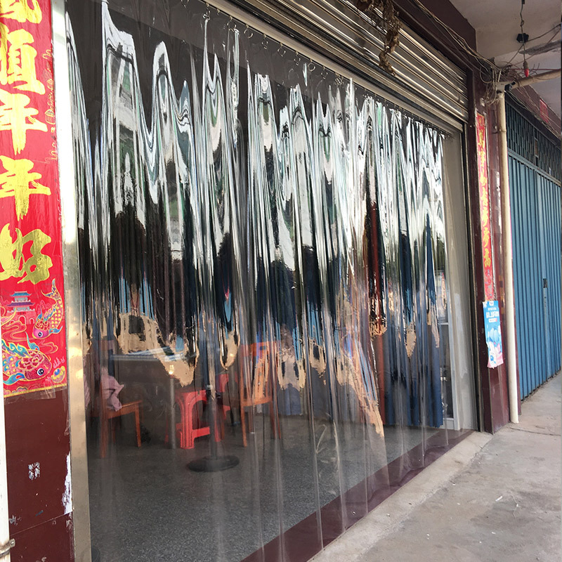 Transparent Door Curtain for Wind and Rain Protection, Waterproof Pvc Outdoor Plastic Curtain, Heat Insulation and Warmth Preservation, Soft Crystal Panel for Bay Windows and Windows