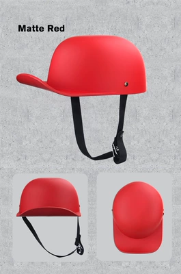Motosiklet kaskı (dəbilqə) — Men's Motorcycle Helmet Summer Women's - asian-red-m