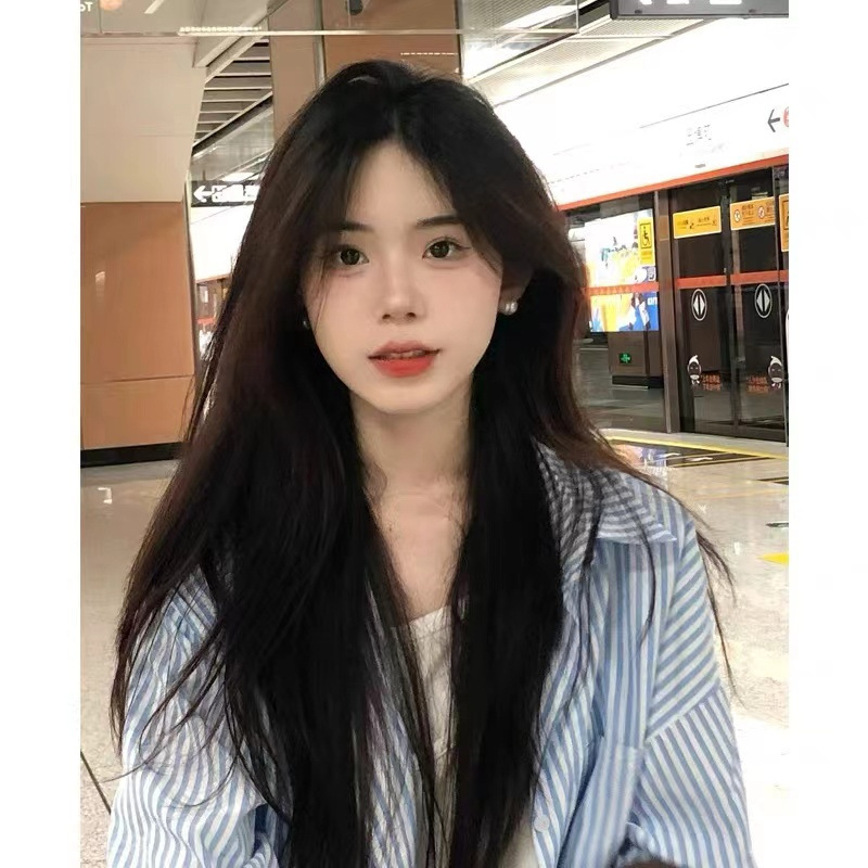 Blue Striped Shirt Women's Spring and Autumn Thin 2024 New Design Sense Niche Chic Hong Kong Style Long Sleeve Top Jacket Blue Striped Shirt Women's Spring and Autumn Thin 2024 New Design Sense Niche Chic Hong Kong Style Long Sleeve Top Jacket