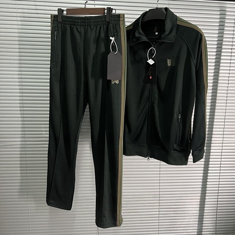 22Fw Butterfly Embroider Logo Joint Sports School Uniform Suit Men's and Women's Stripesd Webbing Casual Sportswear Sweatpants 22Fw Butterfly Embroider Logo Joint Sports School Uniform Suit Men's and Women's Stripesd Webbing Casual Sportswear Sweatpants