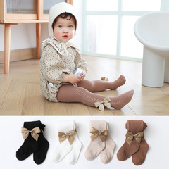 Children's Leggings Spring and Summer New Cute Bowknot Baby Pantyhose Fashion Breathable Mesh Girls' Pantyhose Trendy