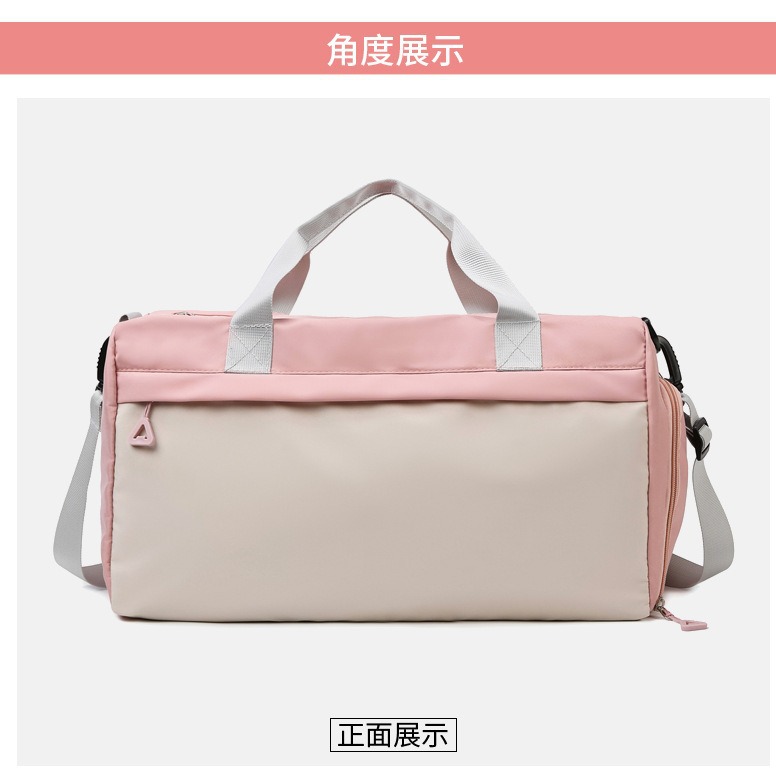 무료 배송 새로운 피트니스 가방 건식 및 습식 분리 신발 수납 공간 요가 가방 수영 가방 트롤리를 걸 수 있는 대용량 여행 가방