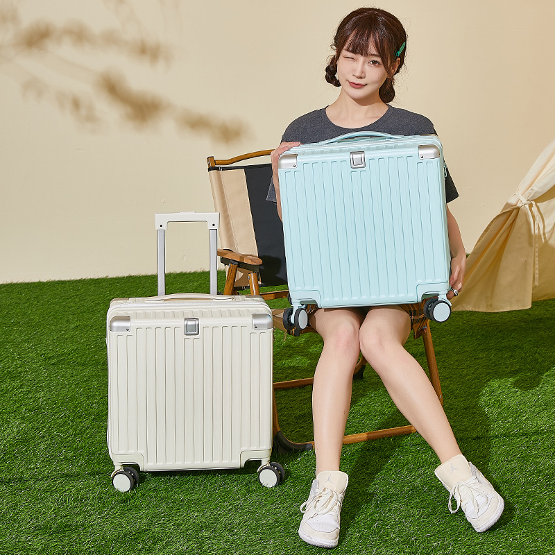 18-pulgadas mini rueda universal de múltiples funciones de equipaje ligero caja de embarque caja de contraseña al por mayor caja de la carretilla de una sola pieza de entrega
