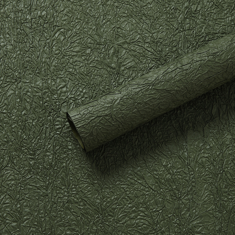 Papel de piedra hecho a mano, material de embalaje de flores, papel de textura, papel de textura de pliegue de doble capa, floristería, material floral, papel de embalaje