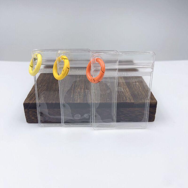 PVC Keychain Protective Cover Transparent Anti-oxidation Sealed Bag Metal Key Ring Anti-oxidation Self-sealing Bag Pocket