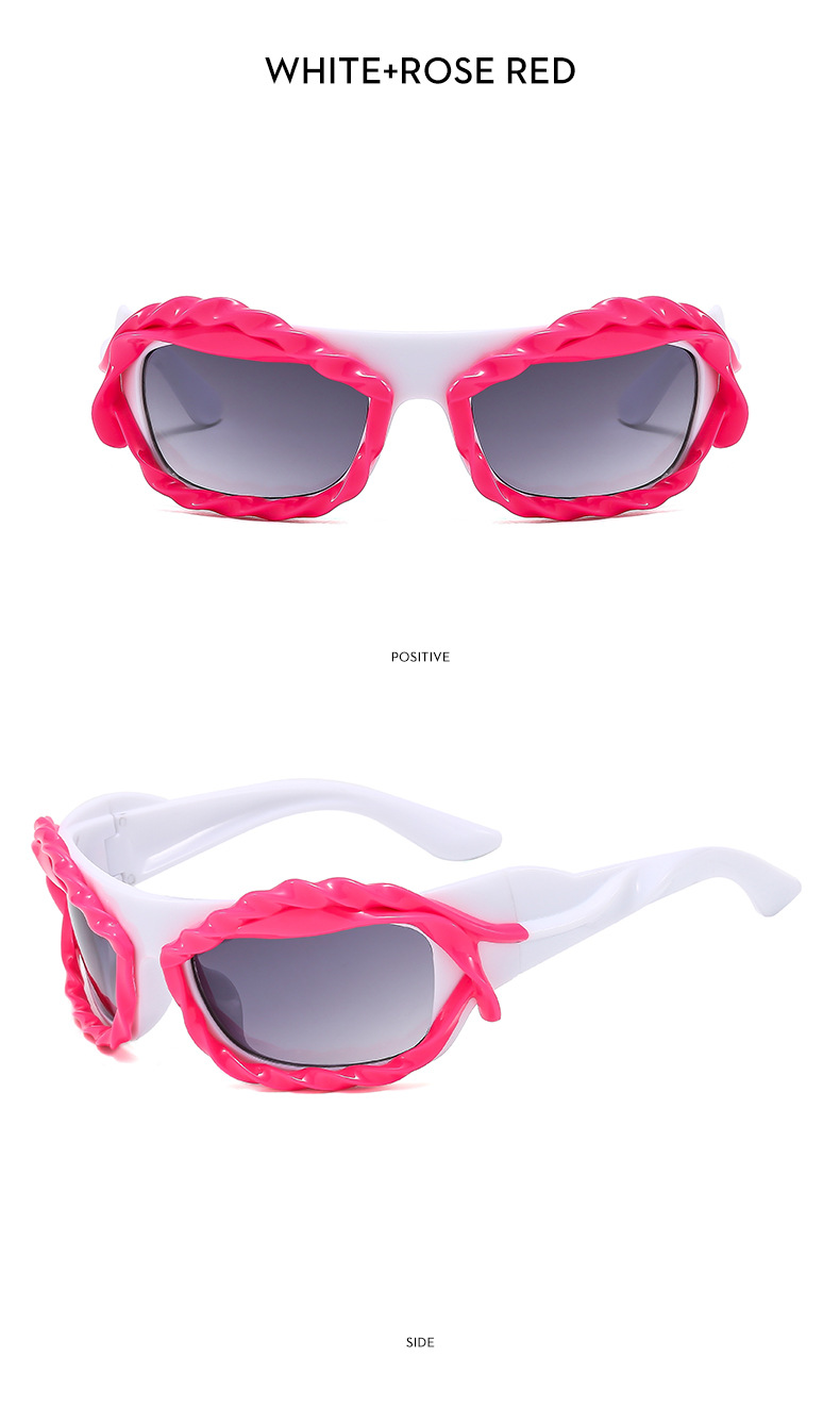 Y2K personality irregular shaped sunglasses European and American ins trend sunglasses Cyberpunk sunglasses_voghion.com