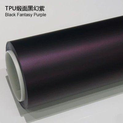 Auto Color Change Film: Protection Film Self-Healing Factory Direct - tpu-satin-black-fantasy-purple-1524m15m