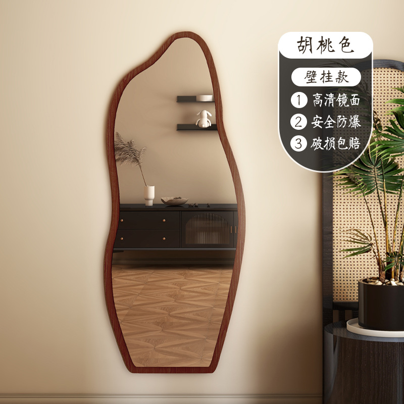 Espejo de vestir de estilo medieval, espejo de vestir, sala de estar, dormitorio, piso contra la pared, espejo de dormitorio de niñas, super económico image 7