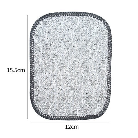 둥근 모서리 이중층 은색 천