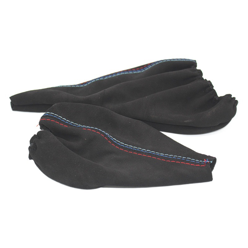 Venta al por mayor de cubierta antipolvo para coche adecuada para BMW, accesorios de cubierta de freno de mano de tres líneas, accesorios de cubierta de cuero de palanca de cambios de alta calidad image 1