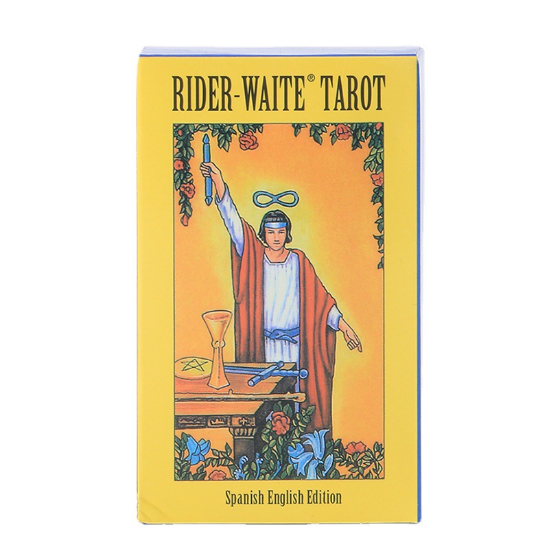 Rider-Waite-Tarot-Orakel-Brettspielkarten (Spanisch-Englisch)_voghion.com
