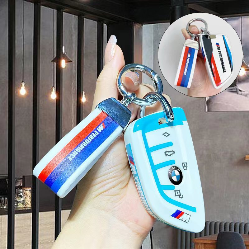 BMW B 페인팅 스포츠 화이트 블루 + 매칭 로프 + 인형