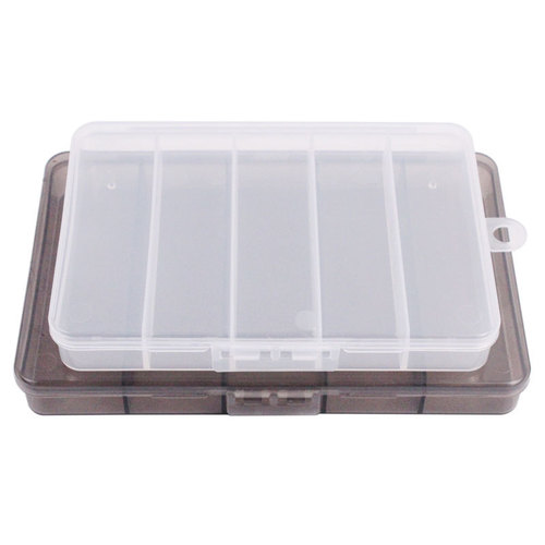 Manufacturer wholesale Leah bait box double buckle five grid box set bait box ABS plastic fishing gear box accessories box