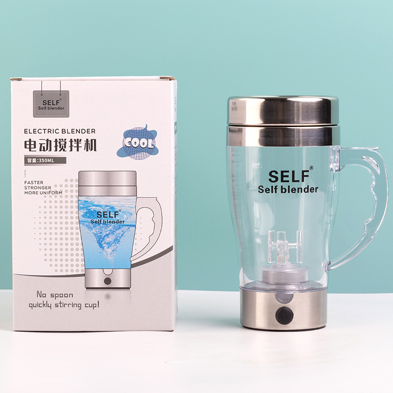350ml USB 충전식 가정용 주방 용품 자동 믹서 단백질 파우더 커피 혼합 컵 어린이 피펫 컵