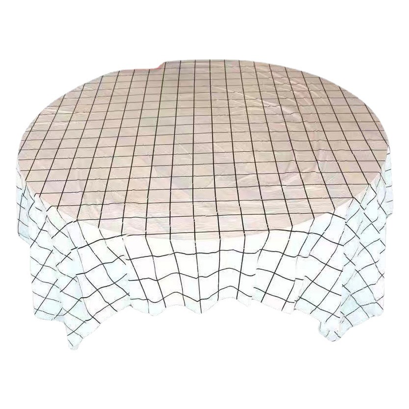 Factory Direct supply disposable net red plaid picnic mat stall tablecloth restaurant restaurant round tablecloth wholesale