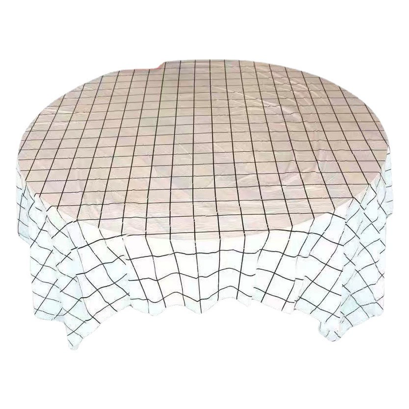 Прямые поставки с фабрики одноразовая Сетка Красный Клетчатый коврик для пикника стойла скатерть Ресторан круглая скатерть оптом