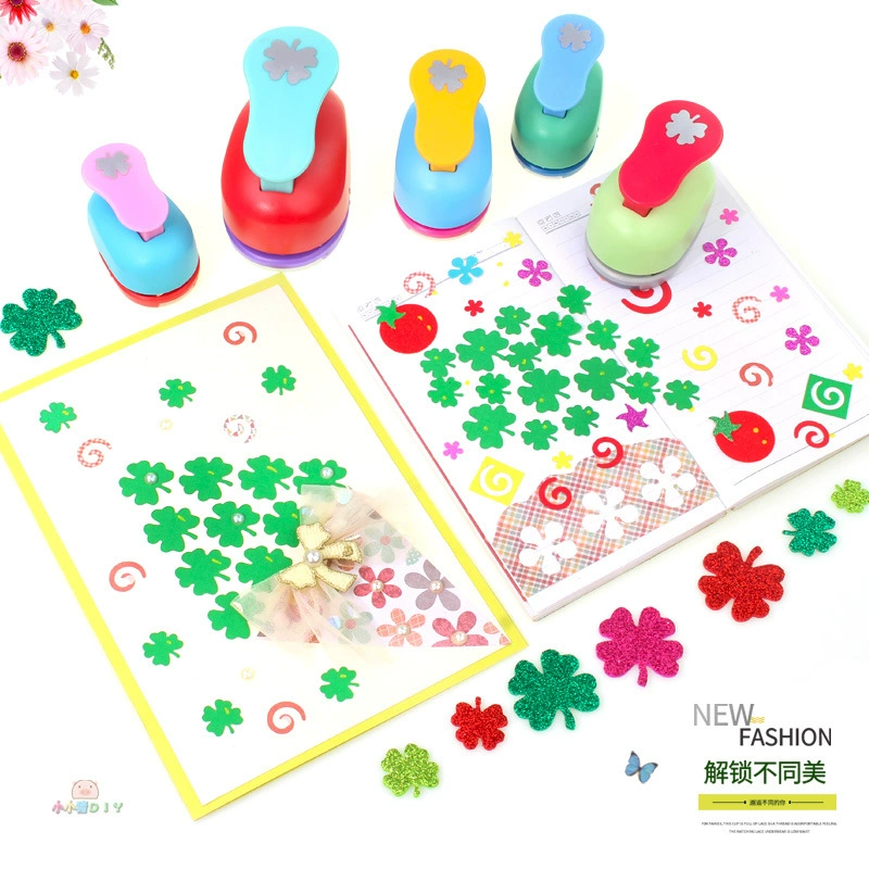 Большой инструмент для тиснения в виде четырехлистного клевера, ручной инструмент для тиснения в виде клевера на удачу, инструмент для штамповки, инструмент для тиснения в виде кленового листа для дневника.