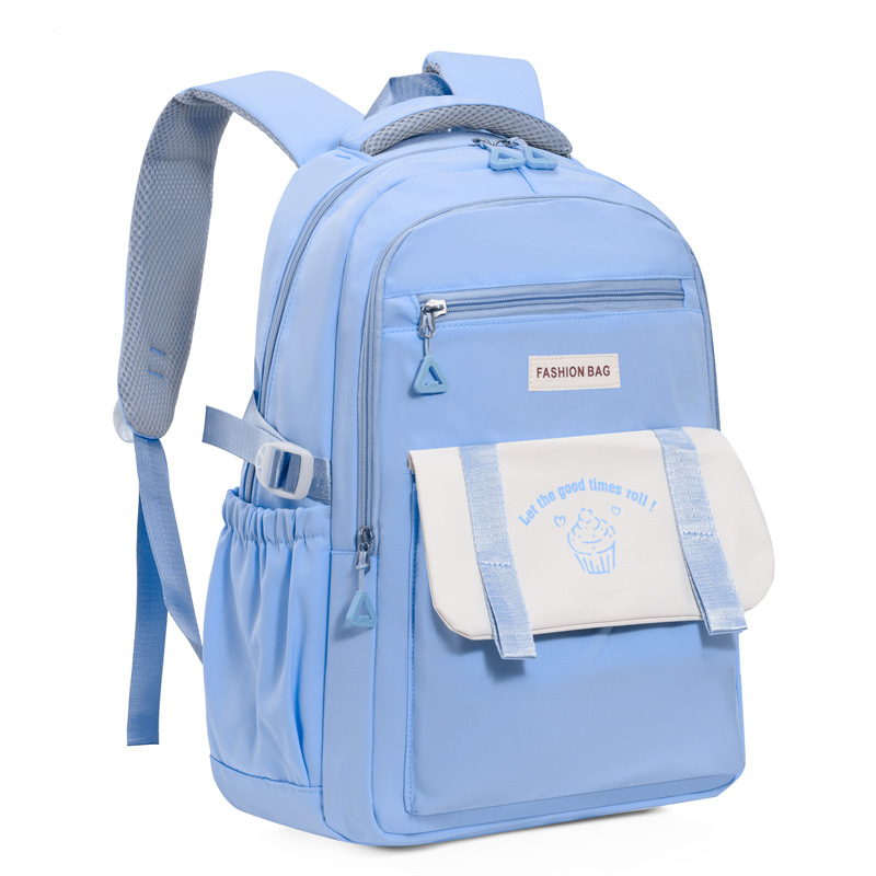 Fábrica al por mayor estudiante de secundaria schoolbag simple moda de gran capacidad impermeable reducción de carga mochila de viaje