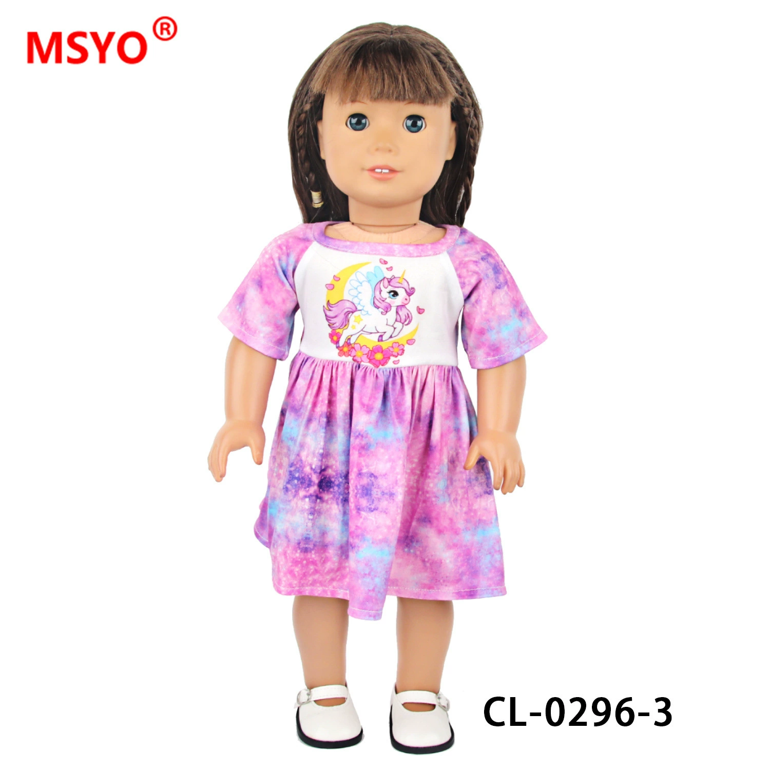 Милая кукла-девочка, пижама, реборн-д doll, 18 дюймов, США, детская одежда, единорог