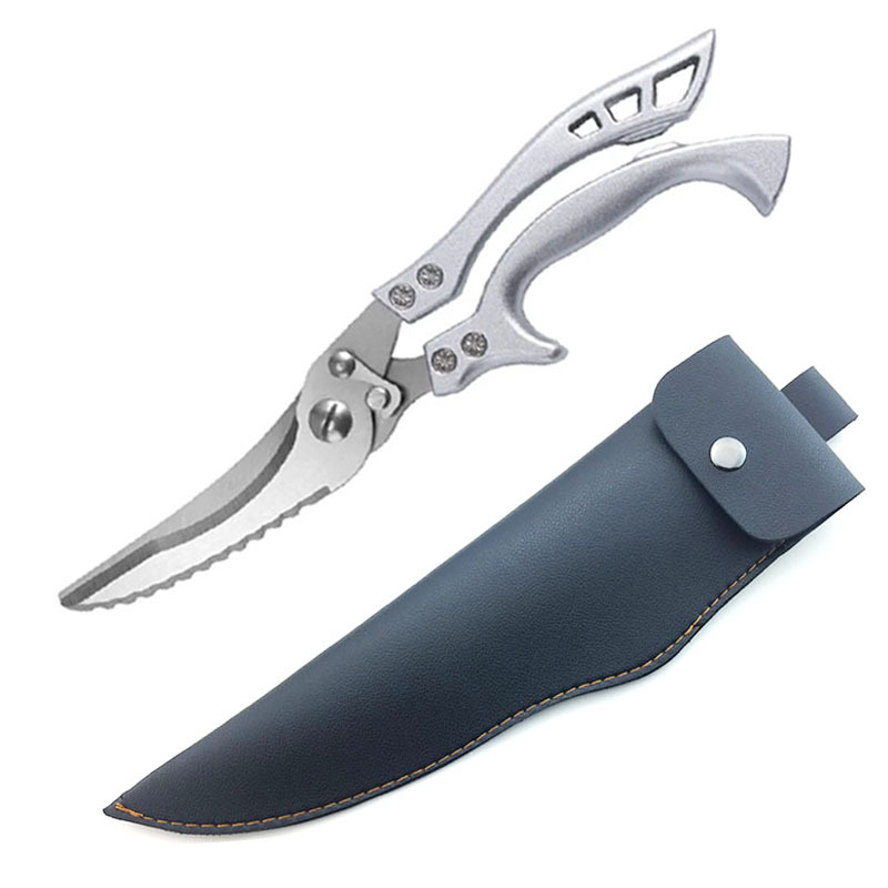 Tijeras de acero inoxidable Tijeras de cocina Tijeras afiladas multifuncionales Tijeras para el hogar Accesorios para alimentos Tijeras para huesos de pollo de cocina