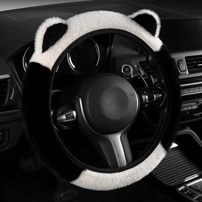 Steering wheel cover — Celebrity Cat Ear Plush Car