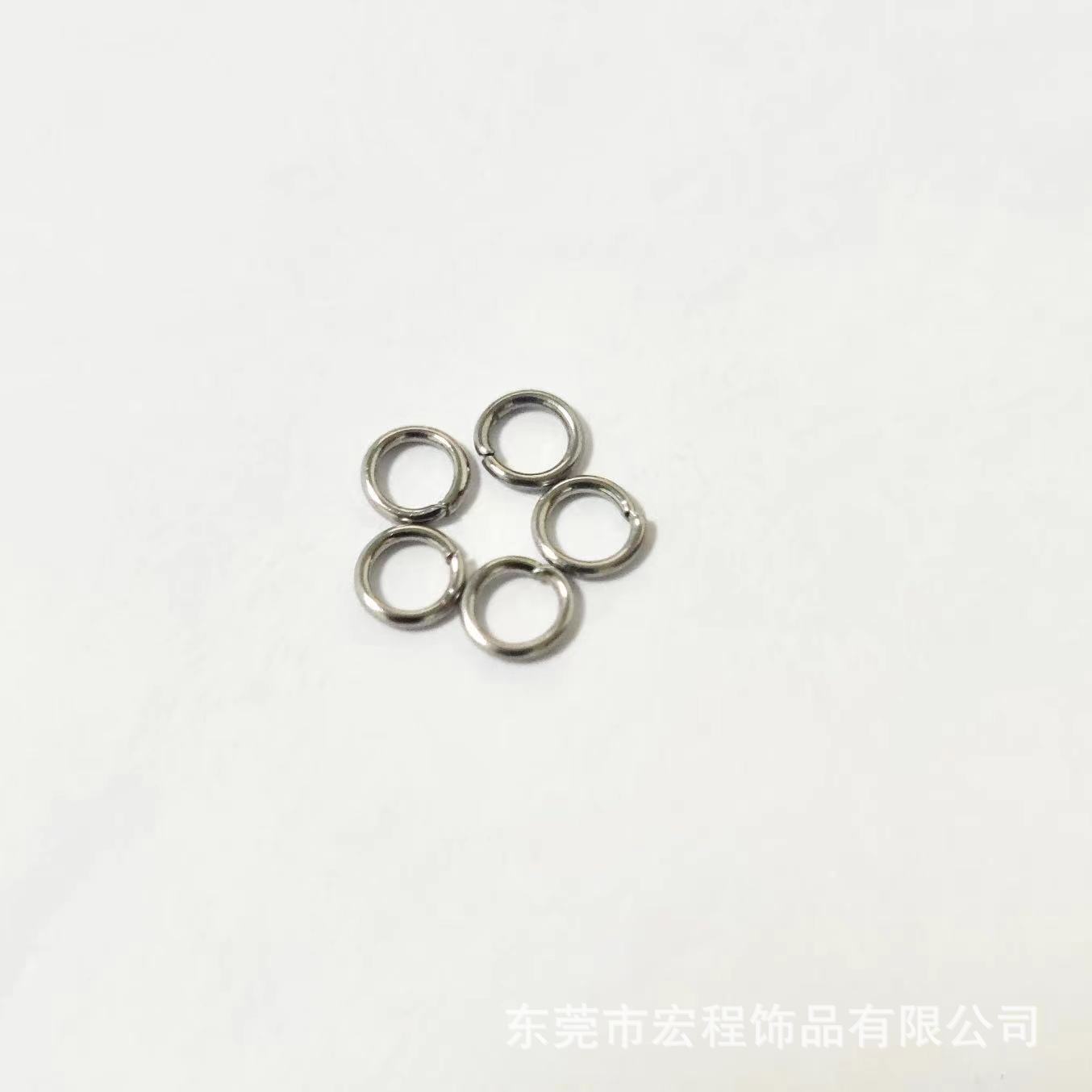 Steel rings for jewelry and fashion accessories, 6x, 4mm