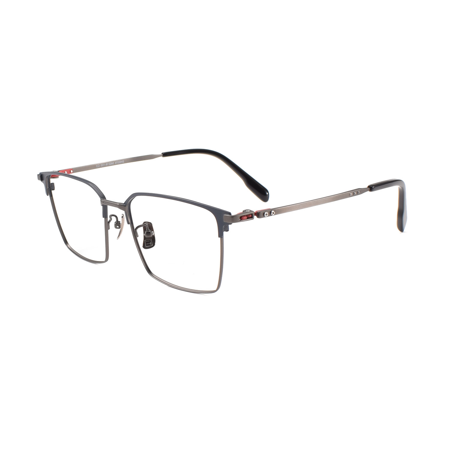 Marco de Gafas Cuadrado 153mm SH0078 de Titanio Puro para Cara Grande image 8