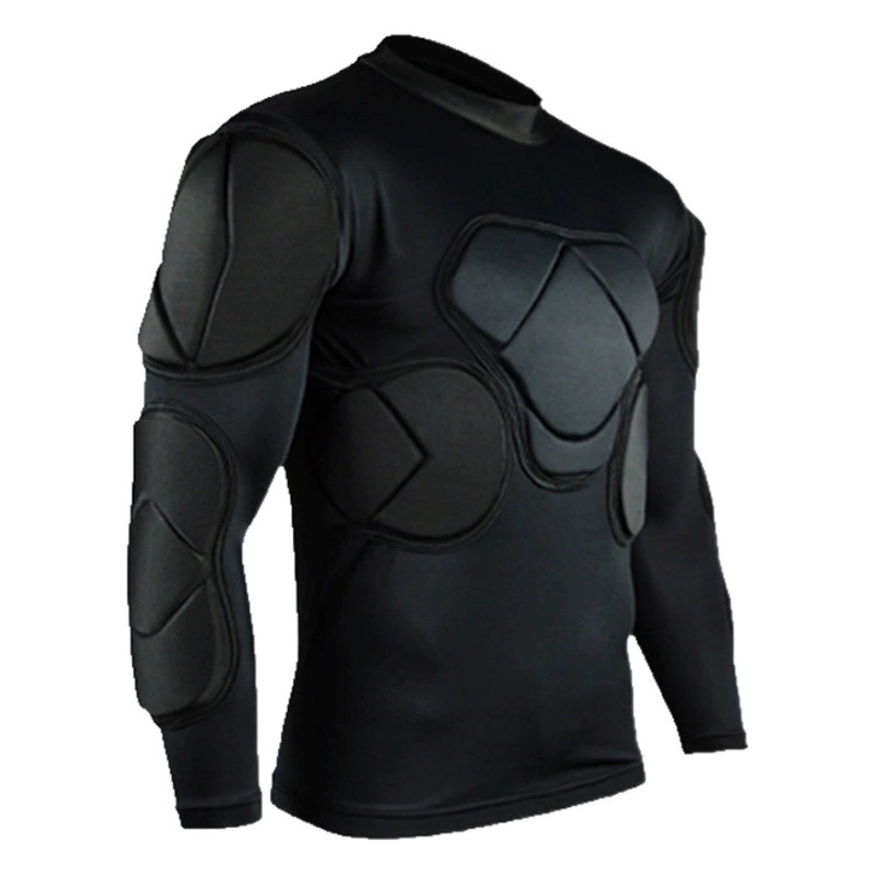 Новый костюм вратаря с длинными рукавами Утолщенная Вратарская одежда Одежда для лонгменов Наколенник Защита локтя Броня для шлема
