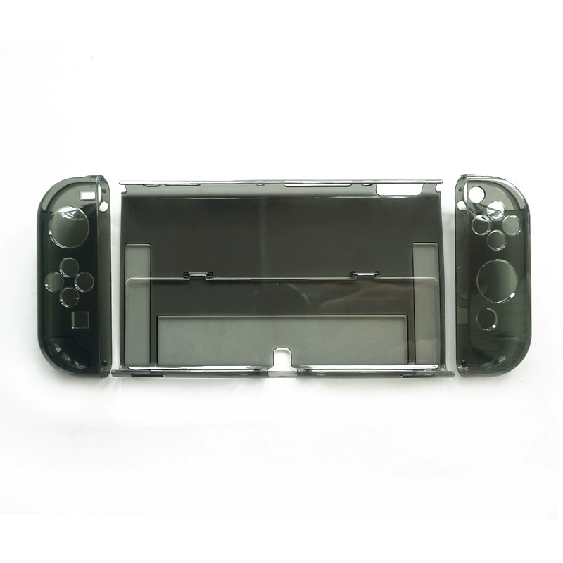 Slip flip crystal protective case transparent PC hard -thin window opening suitable Rennian game console Switch OLED
