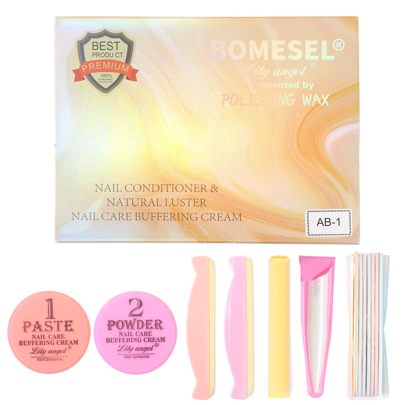 Juego de herramientas de cera para pulir uñas nuevo juego completo de herramientas de pegamento para uñas para principiantes