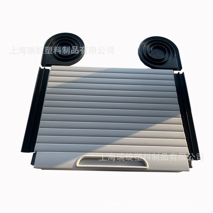 现货批发卷帘门房车收纳柜卷帘卡车工具柜推拉门一体成型轨道圆盘