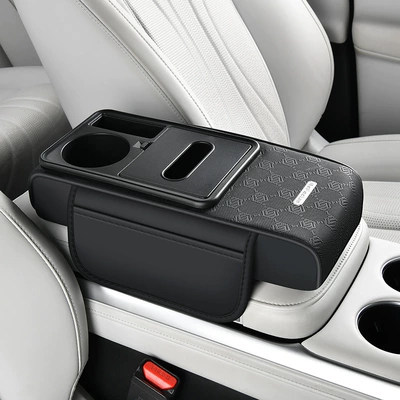 Armrest box pad, Car Universal Multifunctional Armrest - small-size-classic-black-35x16x7cm