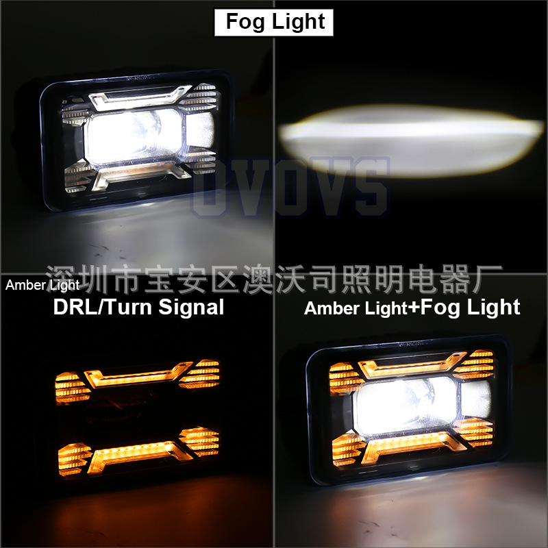 Cross-border special for Raptor F150 American standard car 15-16 years modified LED front fog lamp with daytime running lamp 30W fog lamp