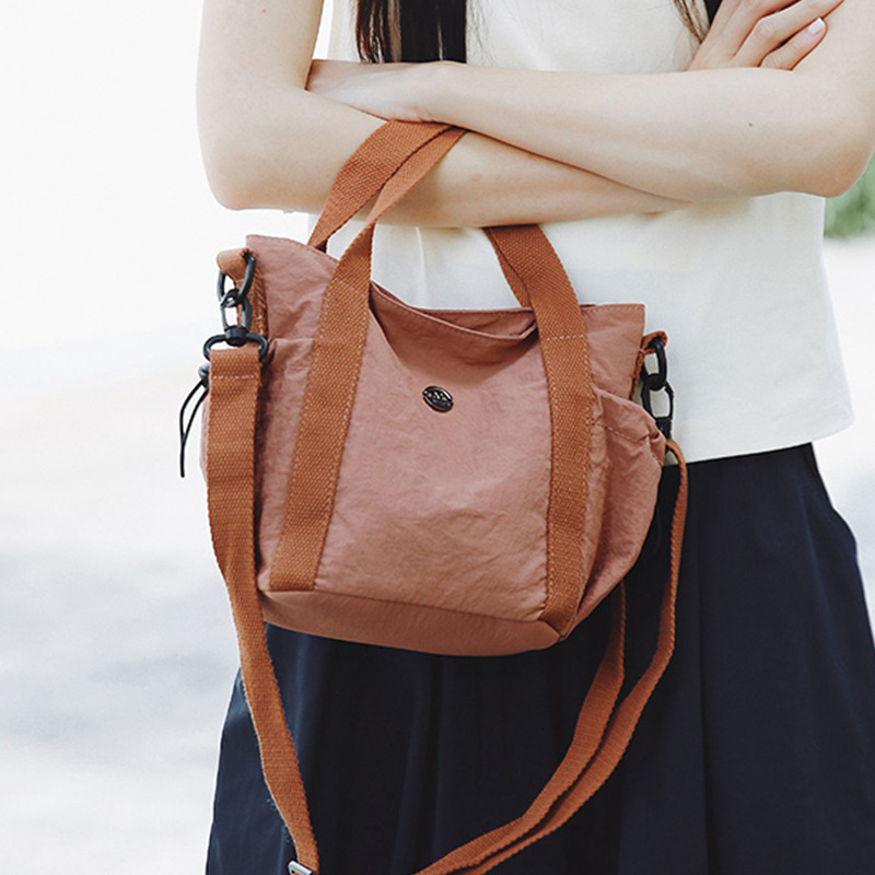 Damen Tragetasche Aus Canvas, Handtasche Mit Schultergurt_voghion.com
