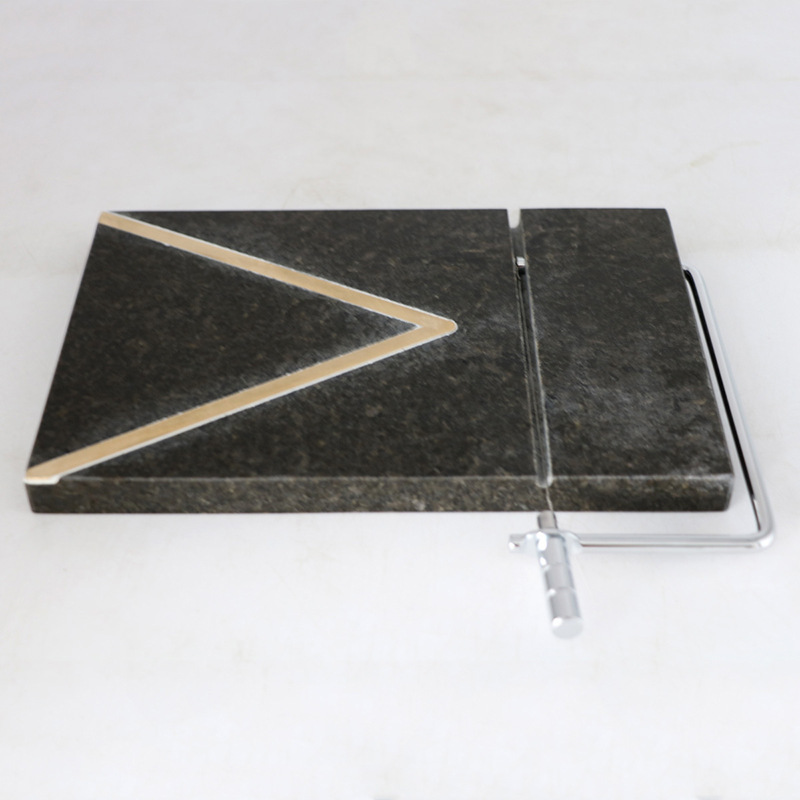 Making new style copper inlaid marble cheese knife cheese board cheese slicer splicing process factory wholesale Making new style copper inlaid marble cheese knife cheese board cheese slicer splicing process factory wholesale