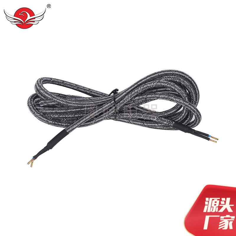 厂家供应欧洲pvc插头电源线 工厂批发绝缘材料编织电源线