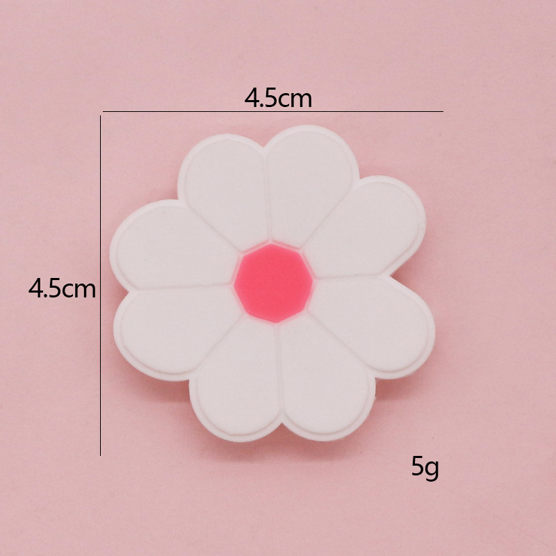 Spot dibujos animados crisantemo hebilla de zapato de pvc goma suave flor personalidad agujero de la decoración del zapato DIY a juego hebilla de zapato ventas directas de fábrica