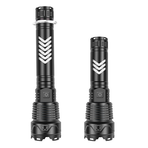 Cross-border XHP199 High-Intensity Flashlight XHP160 with Charging Bank Type C Fast Charging Outdoor High-Intensity Tactical Flashlight