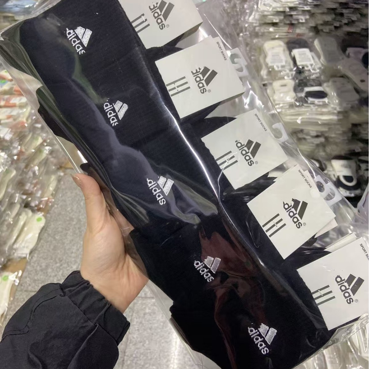 外国貿易の蘇万阿迪の三葉のタオルの底は厚いスポーツの靴下のダスの靴下の純色の百合の潮流のランニングの訓練を厚くします。