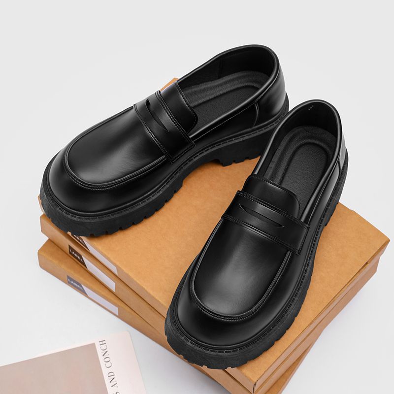 Beijiang Wolf Herren Leder Slipper Britischer Stil Freizeitschuhe_voghion.com