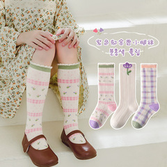 2023 New Autumn and Winter Girls' Socks Wholesale Medium Tube Socks Autumn Medium and Large Children's Girls Cotton Socks Baby Socks Wholesale