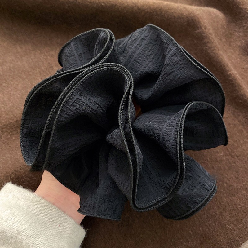 Encaje lazo para el cabello de intestino grueso de doble capa ins coreanos cuerda para el cabello de intestino grueso fresco y dulce en la parte posterior de la cabeza accesorios para el cabello femenino