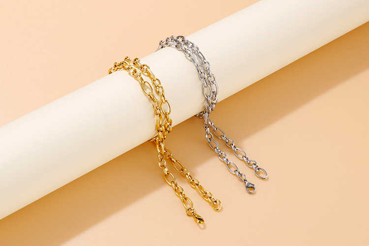 7g Weight Vacuum Plating Gold Plating Process 18K Gold Plated Plating Material Wedding, Travel Occasion 304 Stainless Steel Material Geometric Pattern Women'S Gender Fashion Style Gold, Silver Color Fashion 18K Gold Plated Titanium Steel Wholesale 无